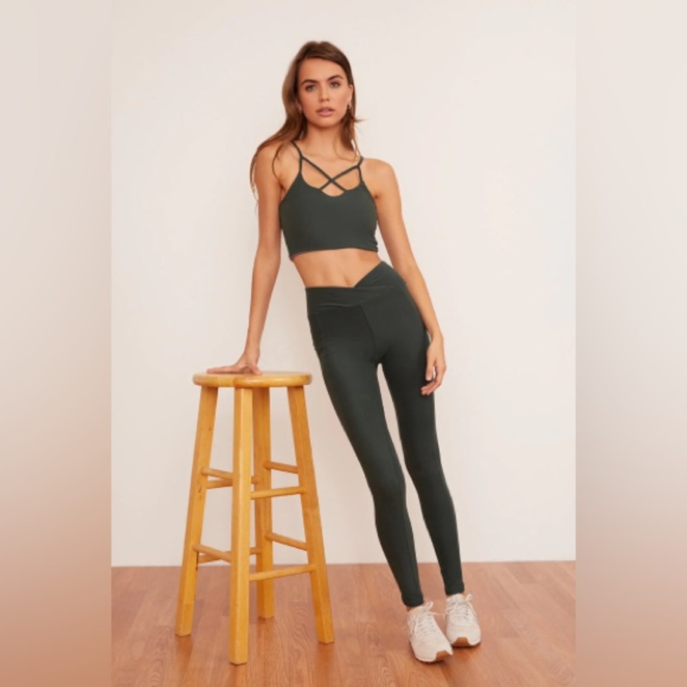 Wolven Forest Green Leggings XL soft brushed material